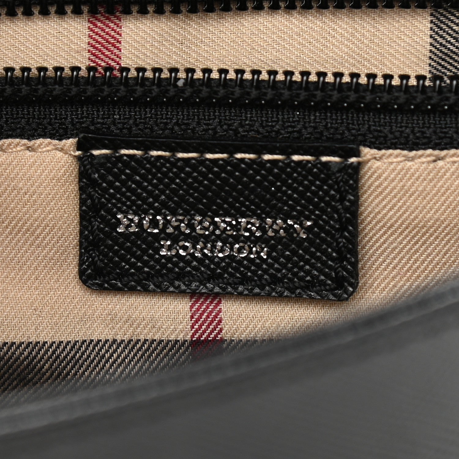Burberry Textured Calfskin Shoulder Bag Black 6 of 12