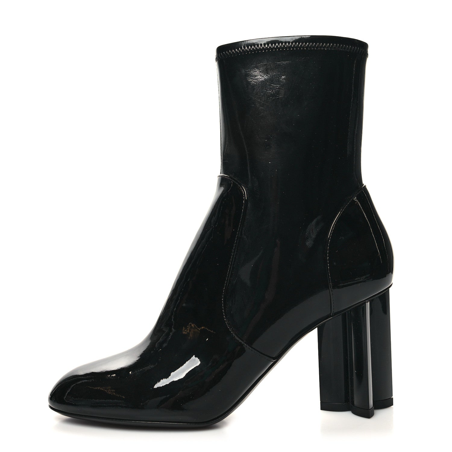 Louis Vuitton Patent Silhouette Ankle Boots 39 Black 1 of 7