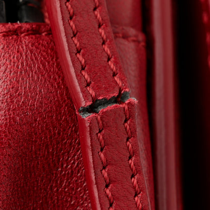 Chanel Lambskin Quilted Citizen Zip Large Flap Dark Red 11 of 12