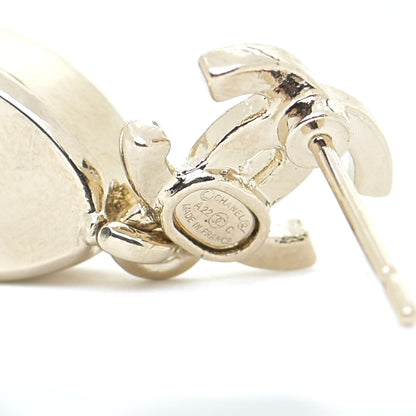 Chanel Crystal CC Tear Drop Earrings Gold 4 of 5