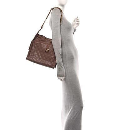 Chanel Caviar Quilted Medium Chanel 25 Handbag Brown 2 of 12