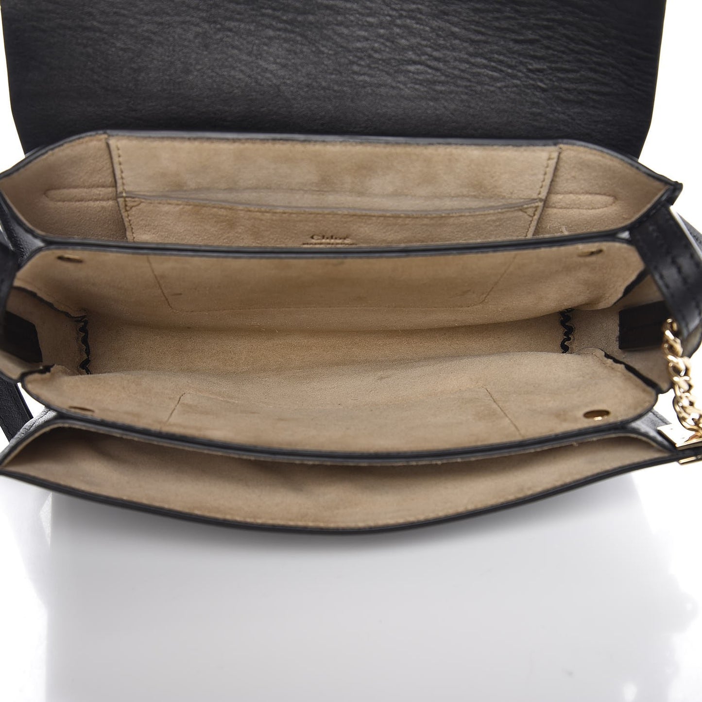 Suede Calfskin Small Faye Shoulder Bag Black