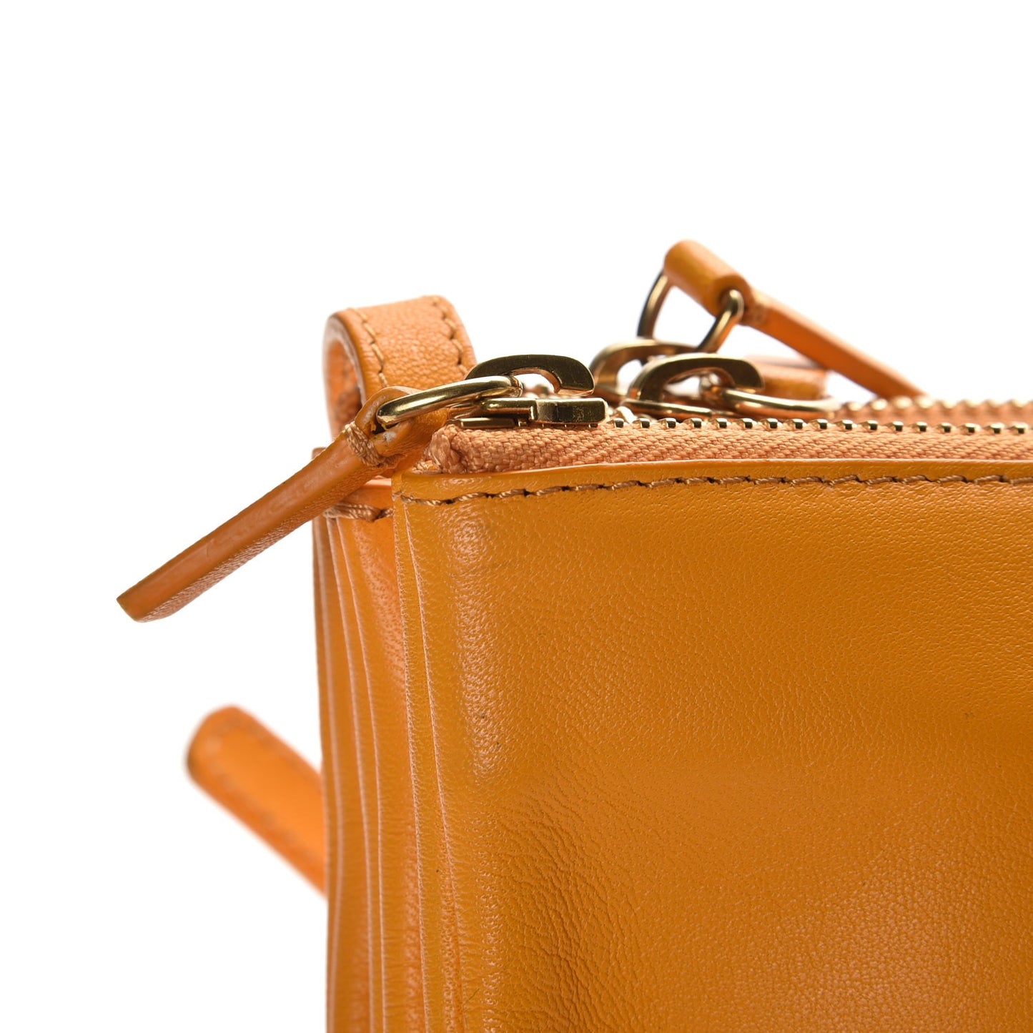 Lambskin Large Trio Crossbody Sunflower