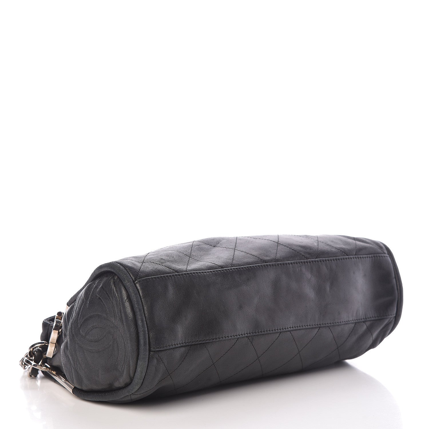 Chanel Lambskin Stitched Medium Ultimate Soft Tote Black 4 of 17