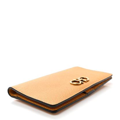 Salvatore Ferragamo Grained Calfskin Gancini Continental Wallet Langur 4 of 9