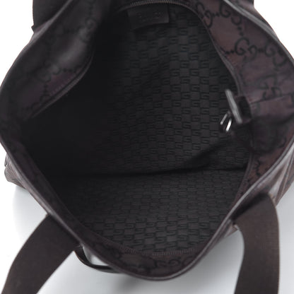 Gucci Nylon Monogram Tote Brown 5 of 17
