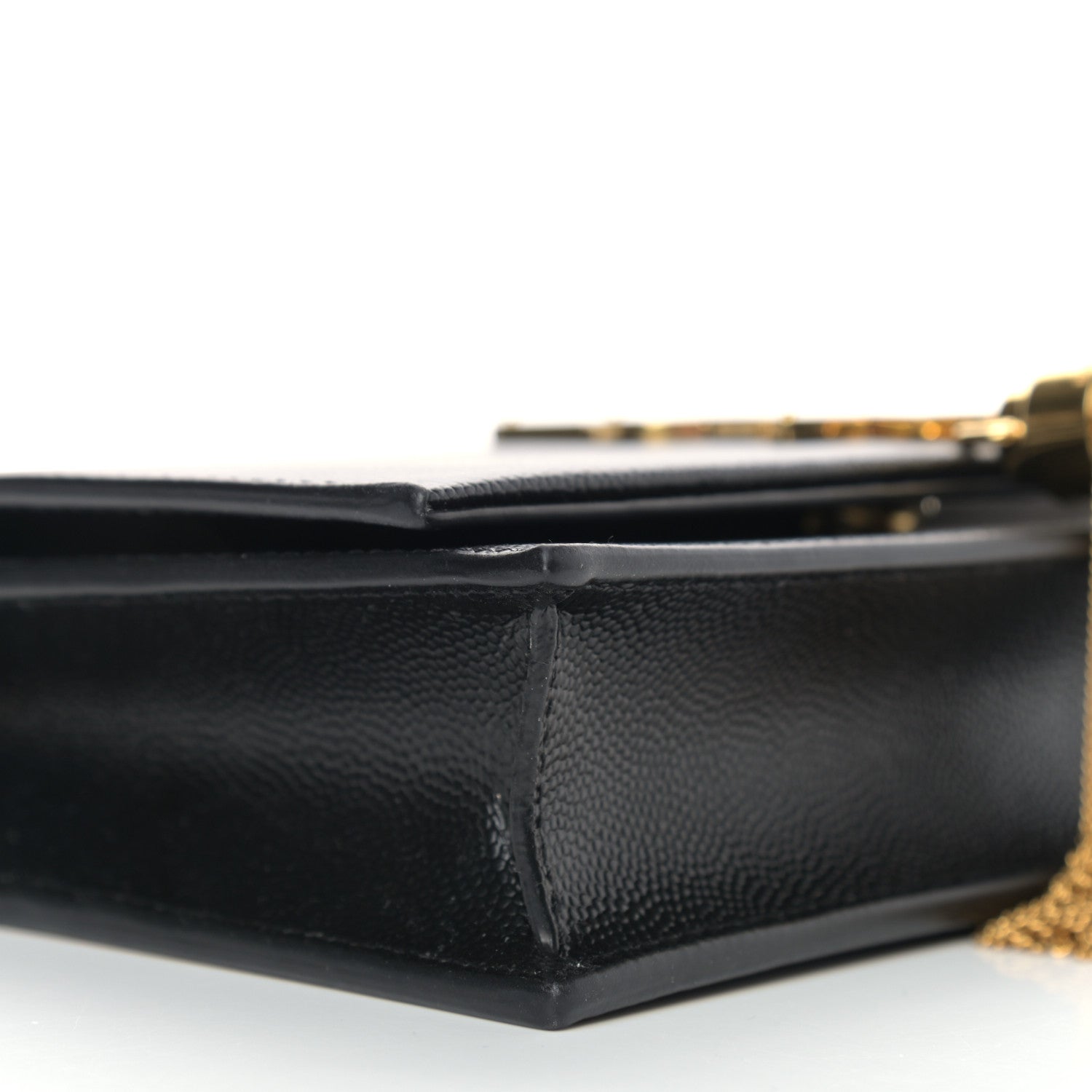 Saint Laurent Grain De Poudre Classic Monogram Kate Tassel Chain Wallet Black 8 of 9