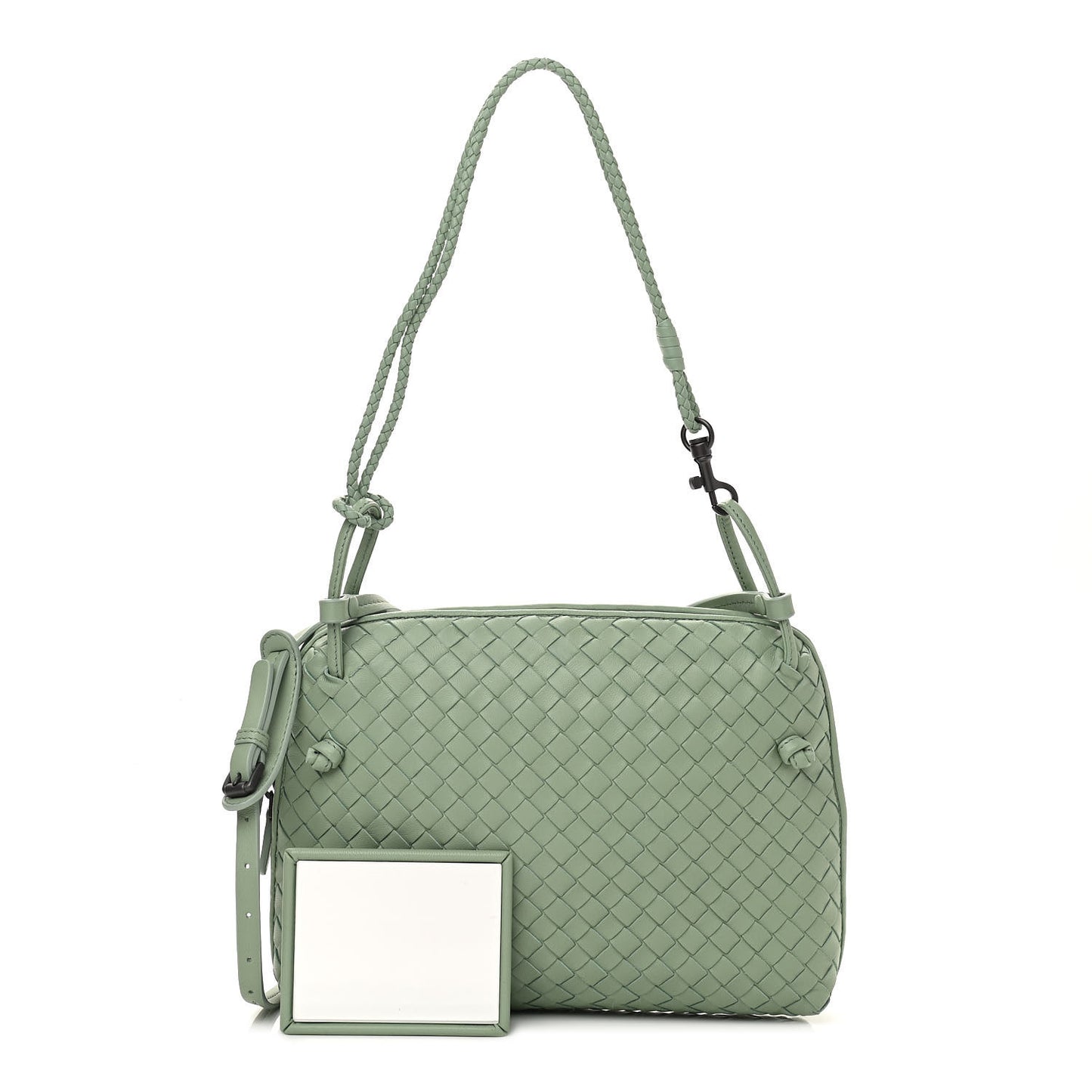 Nappa Intrecciato Nodini Crossbody Messenger New Sauge
