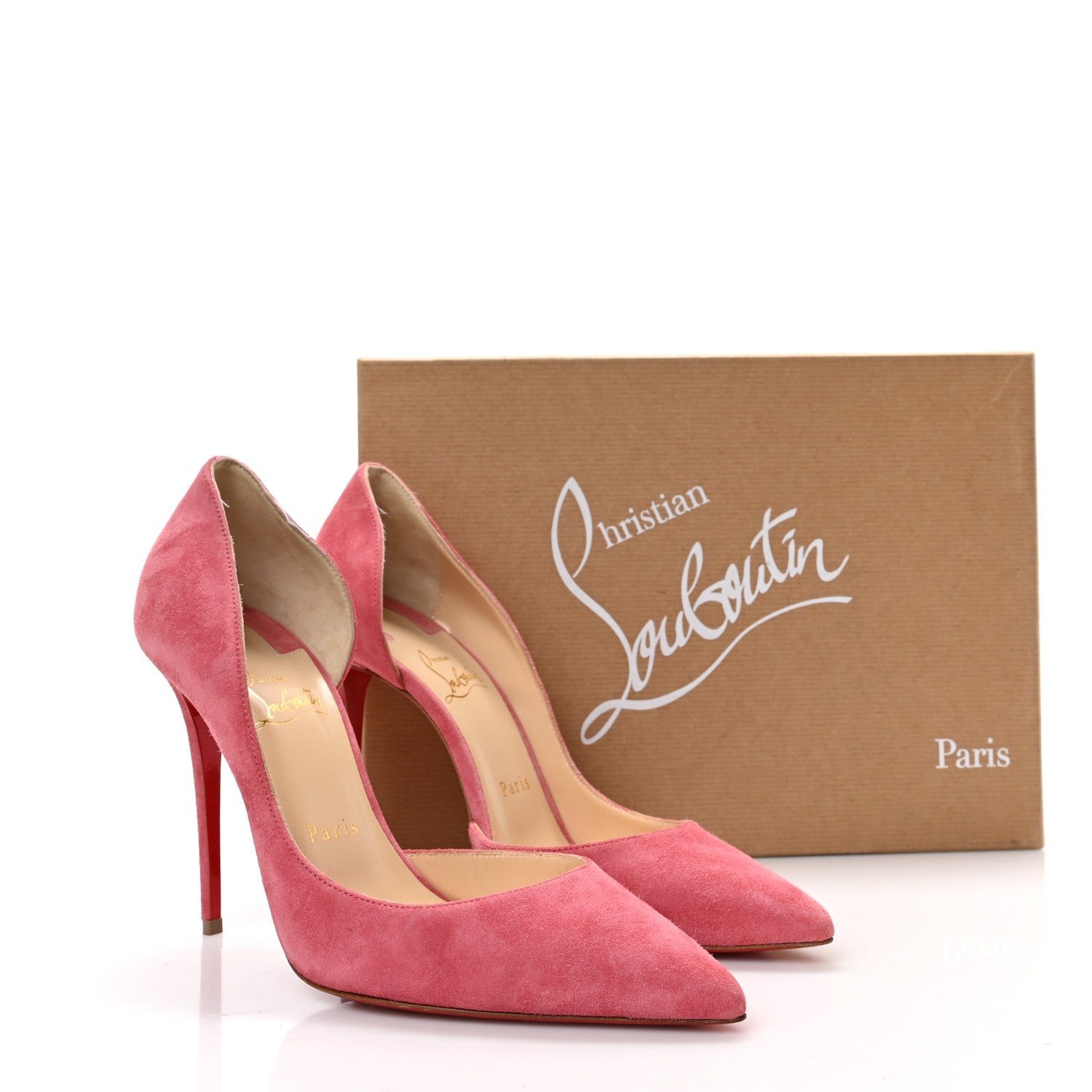 Christian Louboutin Veau Velour Iriza 100 Pumps 38 Milady 8 of 8