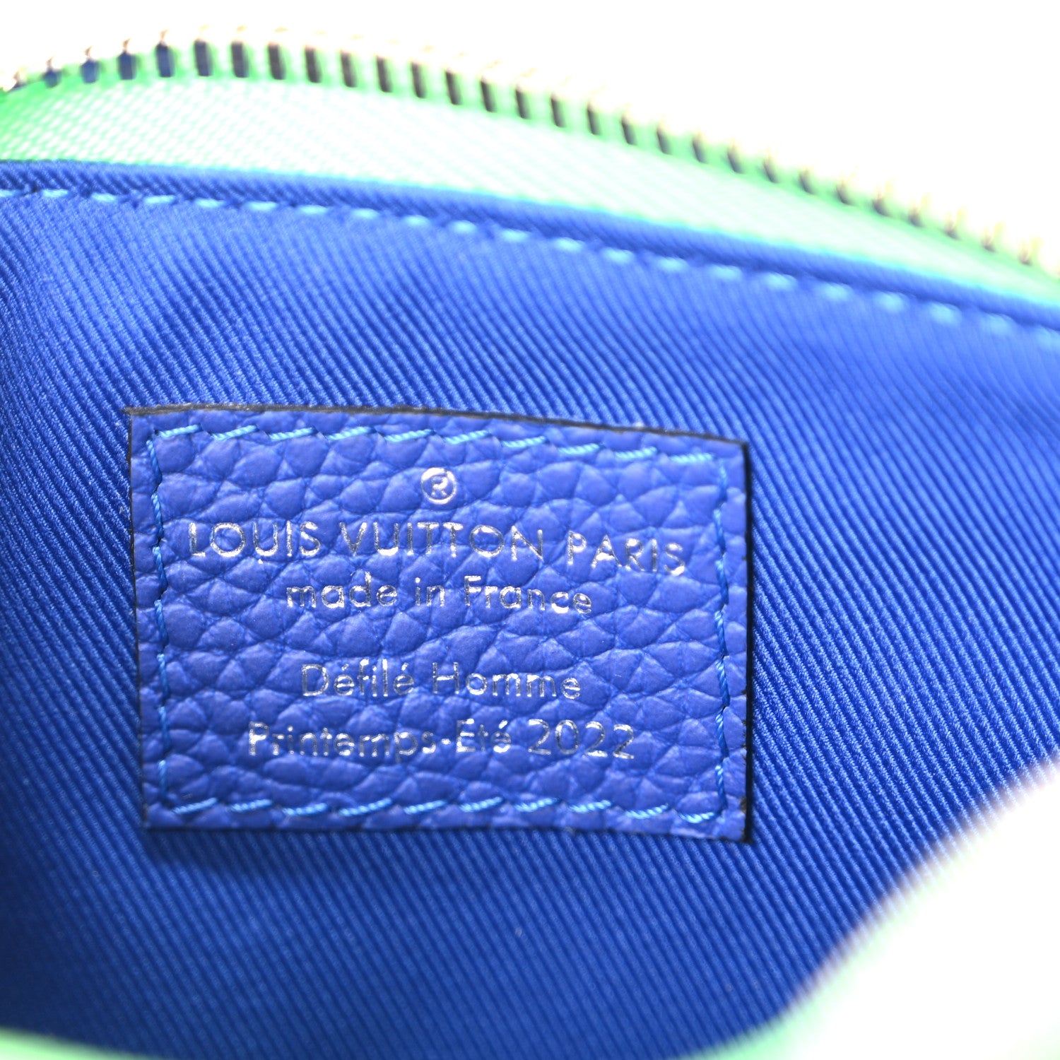 Louis Vuitton Taurillon Illusion Keepall XS Bleu Vert 1819673