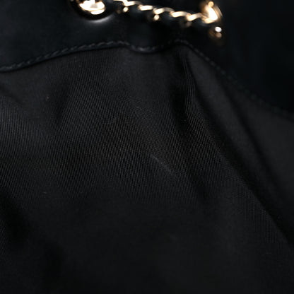 Chanel Lambskin Quilted CC Dweller Drawstring Tote Black 12 of 19