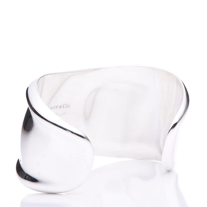 Tiffany Sterling Silver Medium Elsa Peretti Right Wrist Bone Cuff Bracelet 3 of 8
