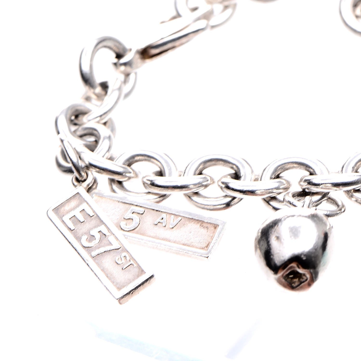 Tiffany Sterling Silver New York Manhattan Charm Bracelet 4 of 6