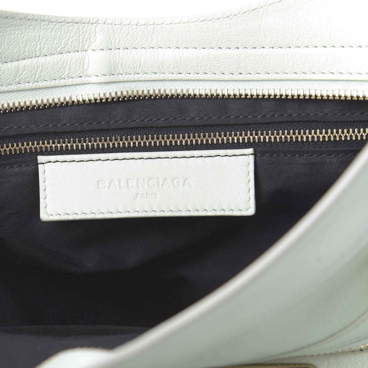Balenciaga Chevre Gold Metallic Edge Hardware City Vert Anis 8 of 10