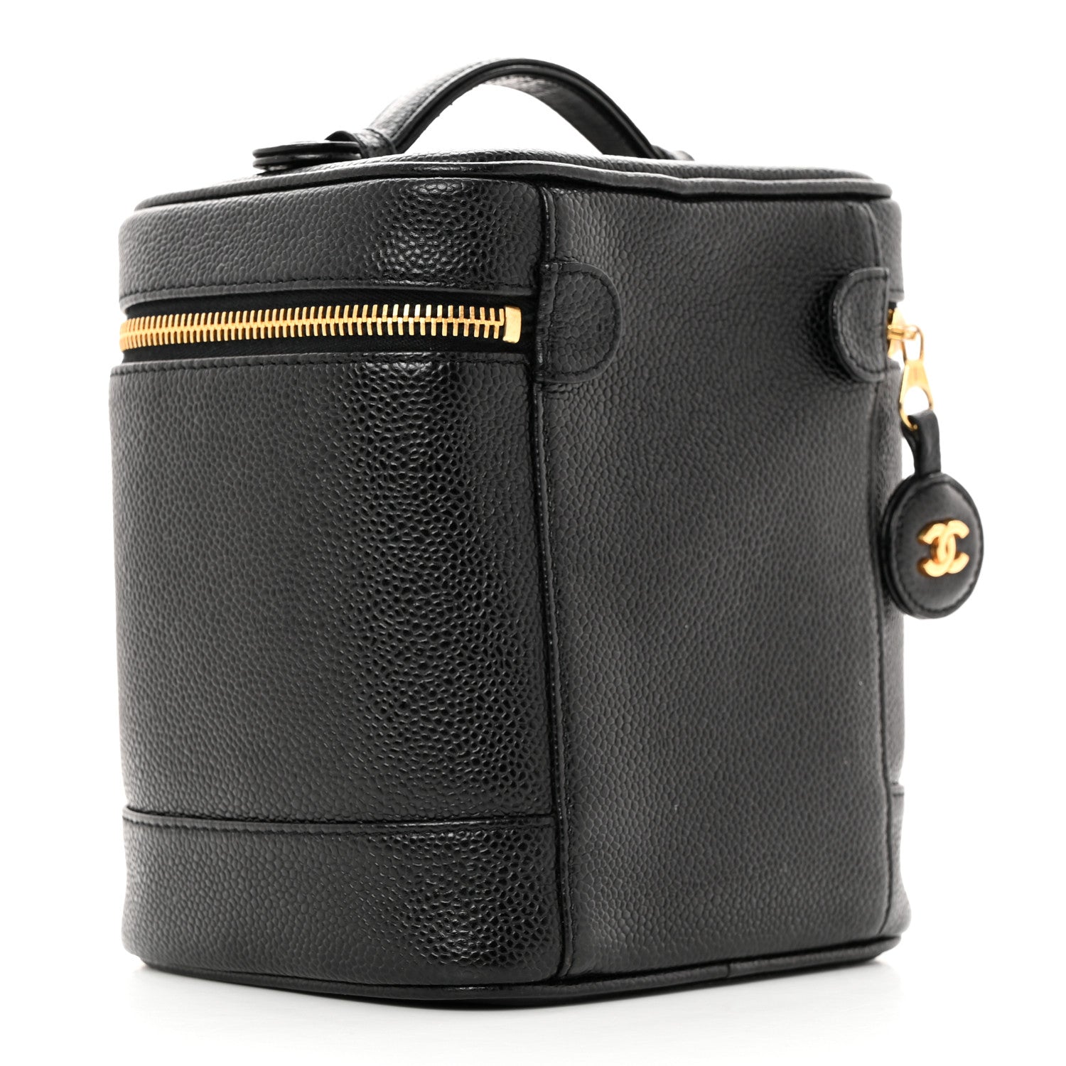 Chanel Caviar Vanity Cosmetic Case Black 3 of 10