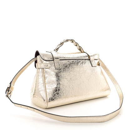 Mulberry Metallic Crinkled Calfskin Medium Alexa Gold 3 of 11