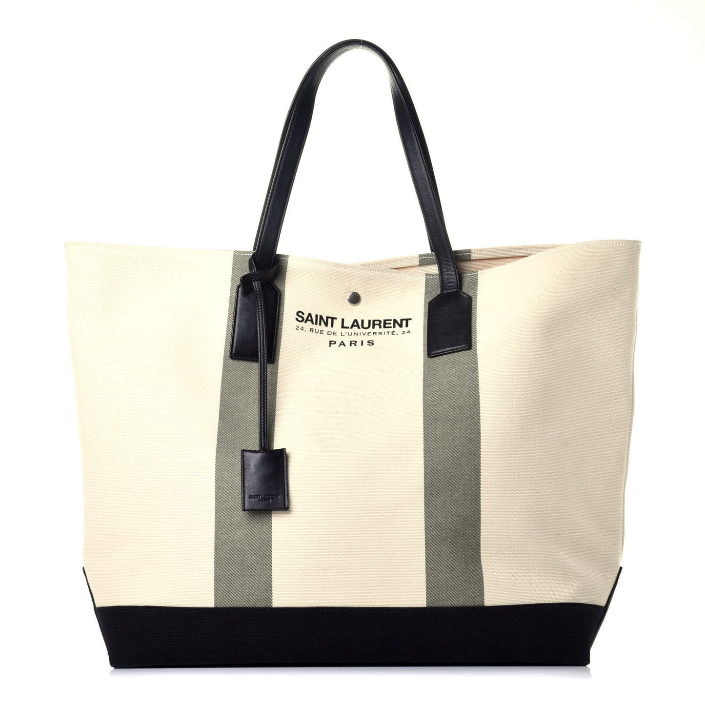 Canvas Beach Shopping East West Tote Ecru