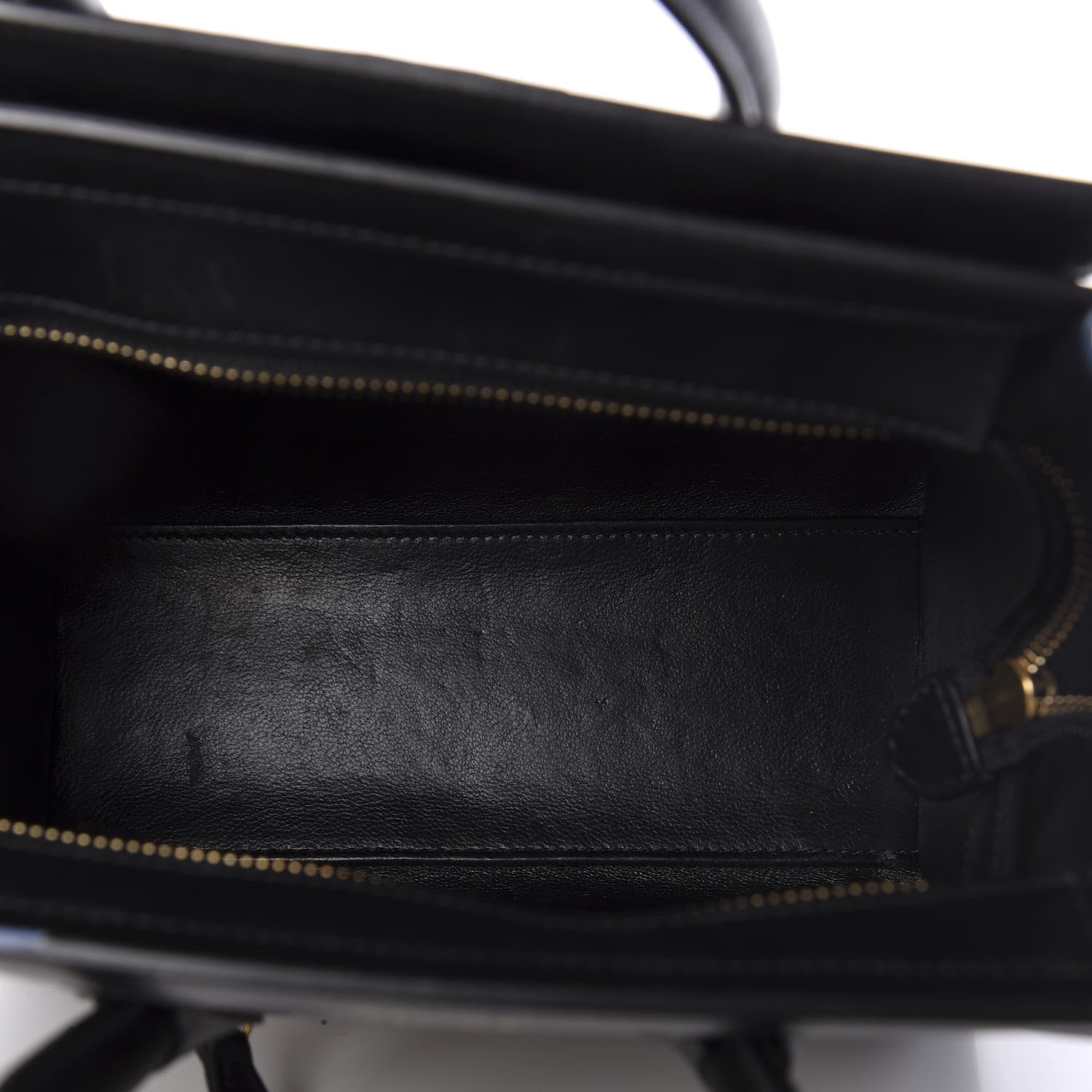 Celine Elephant Calfskin Suede Tri-color Nano Luggage Sand 5 of 11