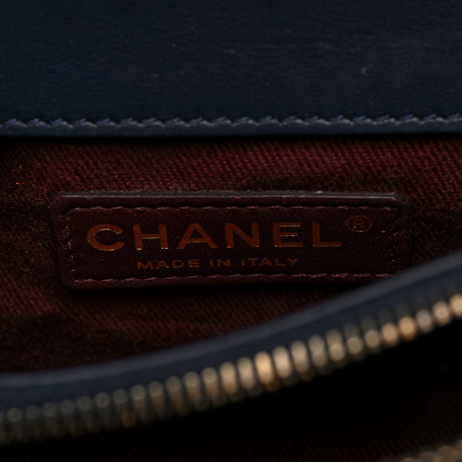 Chanel Lambskin Quilted Small Art Nouvelle Flap Bag Navy 6 of 10