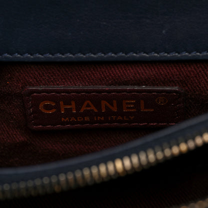 Chanel Lambskin Quilted Small Art Nouvelle Flap Bag Navy 6 of 10