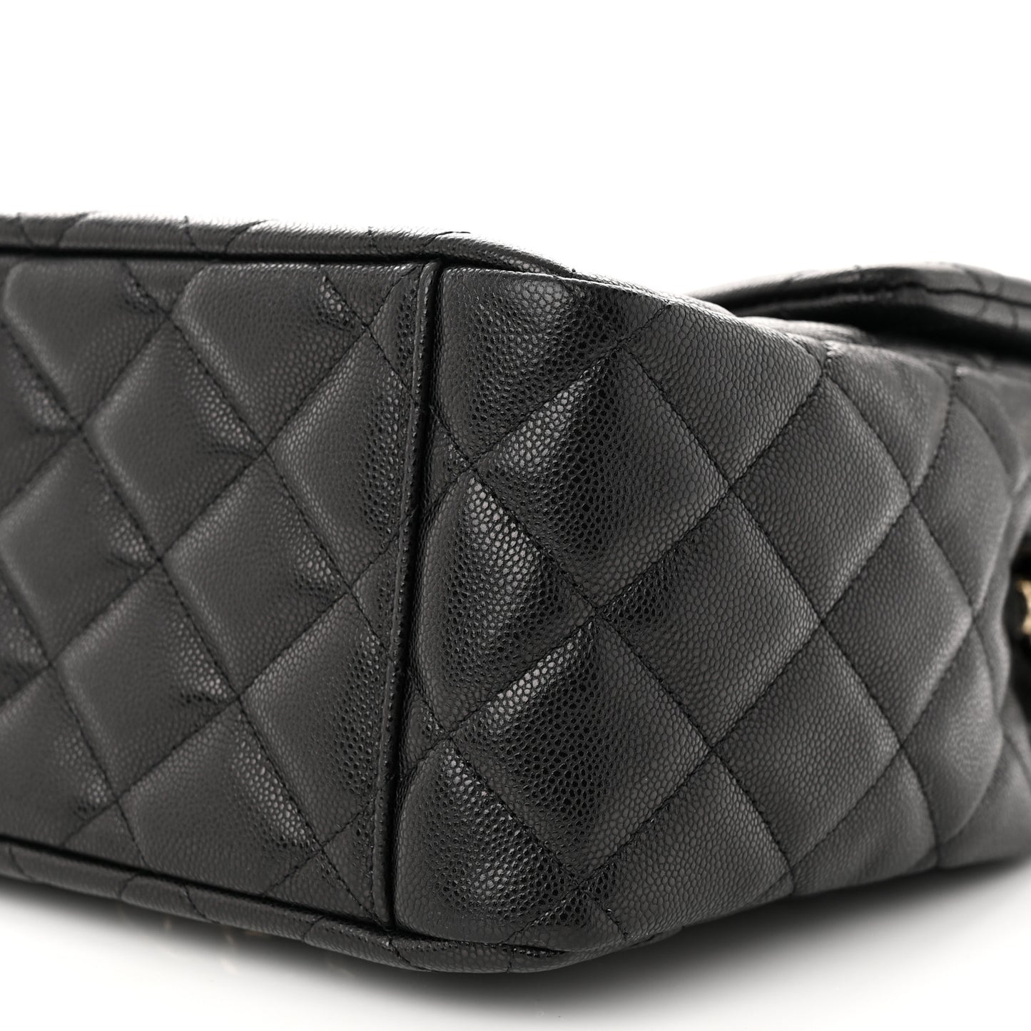Caviar Quilted Small XXL Travel Flap Bag Black