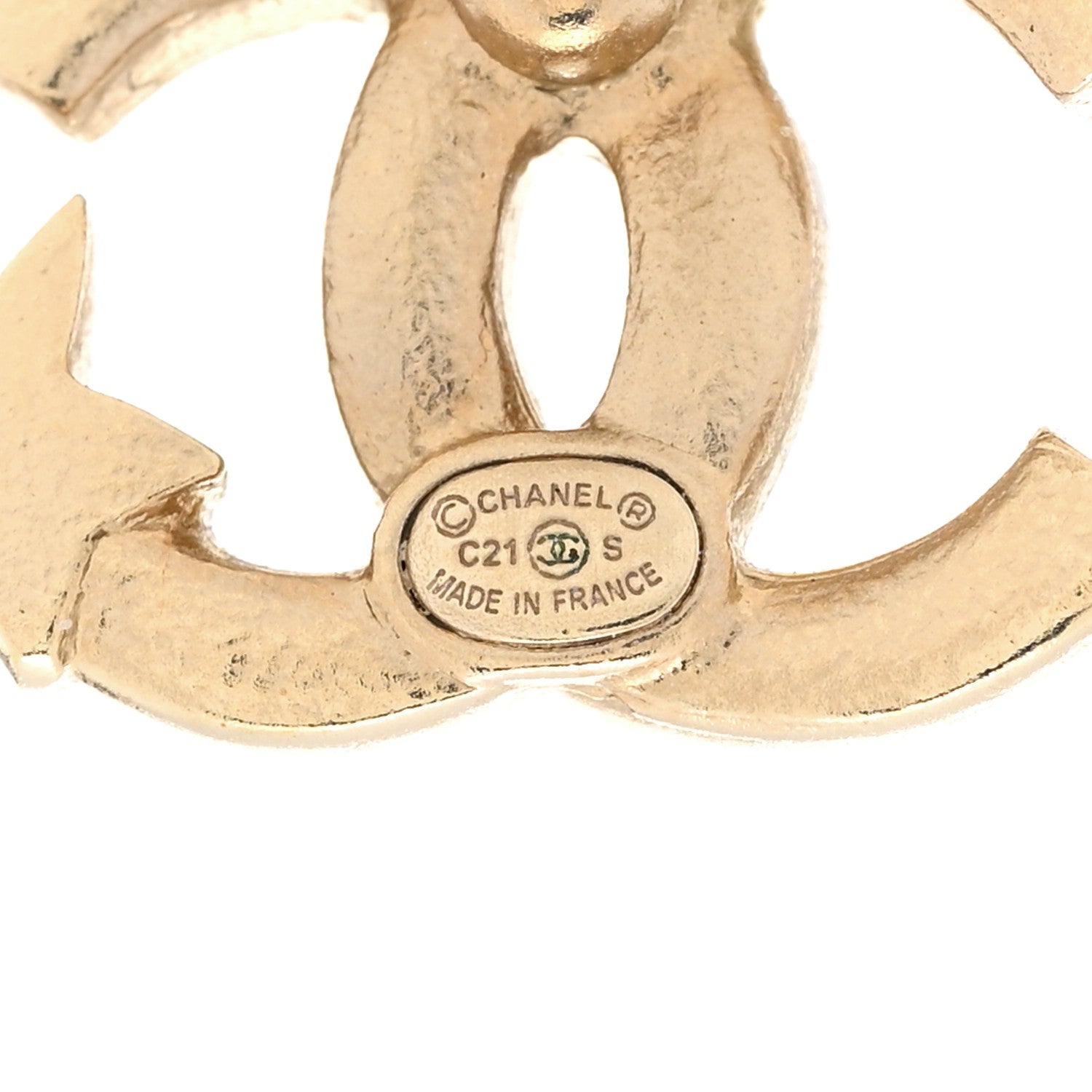Chanel Crystal CC Starfall Earrings Gold 3 of 6