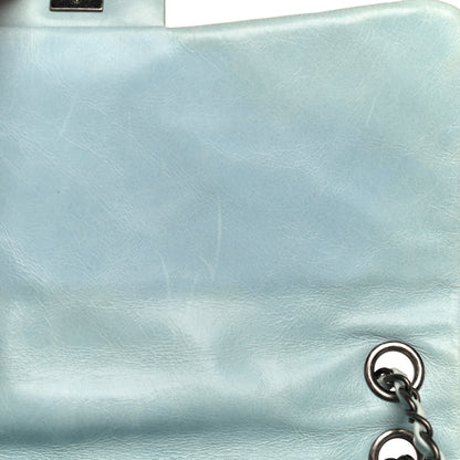 Chanel Glazed Calfskin Quilted Large Coco Soft Flap Light Blue 23 of 36