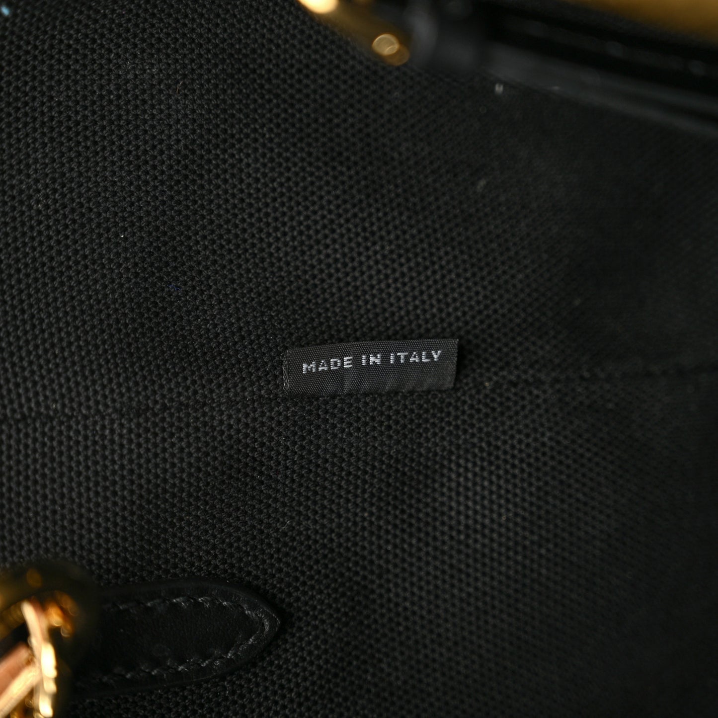 Wicker Canvas Tote Naturale Black