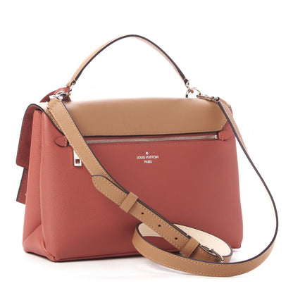 Louis Vuitton Soft Calfskin My Lockme Top Handle Vieux Rose Sesame Creme 3 of 9