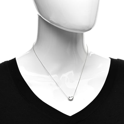 Tiffany Sterling Silver 11mm Elsa Peretti Bean Pendant Necklace 2 of 4