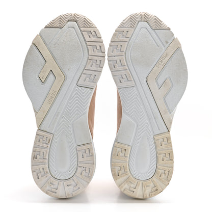 Fendi Vitello Fendi Flow Low Top Sneakers 38.5 Poudre 6 of 10