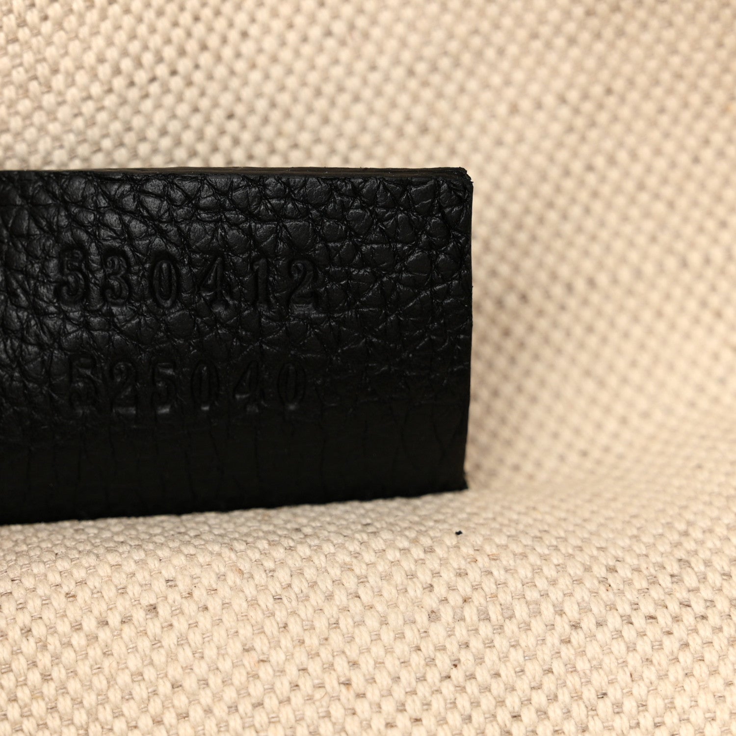 Gucci Grained Calfskin Logo Belt Bag Black 7 of 12