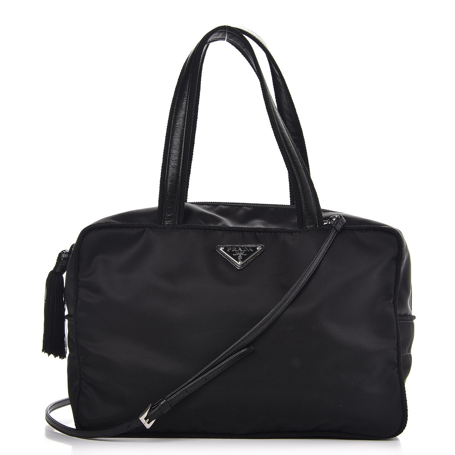 Prada Tessuto Nylon Passama Shoulder Bag Nero Black 1 of 8