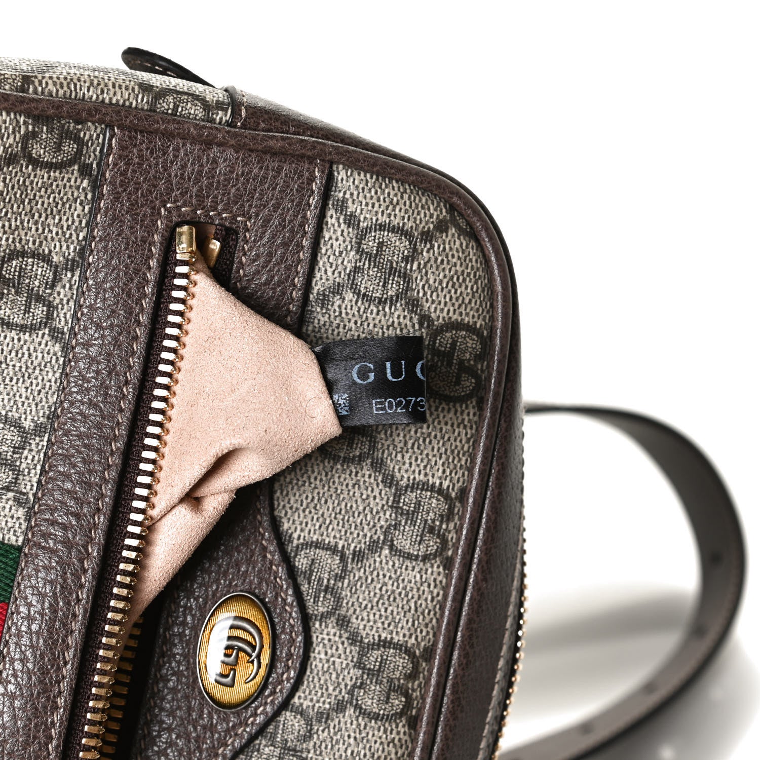 Gucci GG Supreme Monogram Web Small Ophidia Belt Bag 75 30 Dark Brown 8 of 11