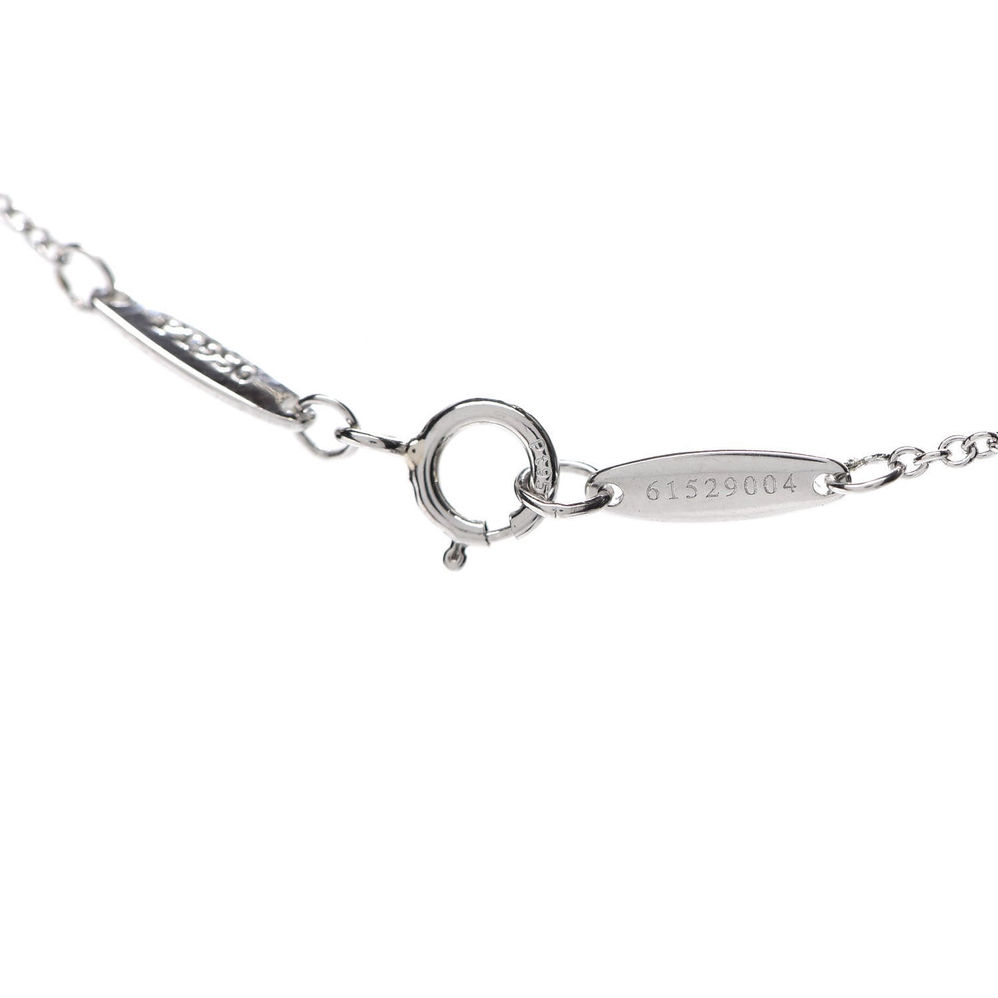 Platinum Diamond .33ct Elsa Peretti Diamonds by the Yard Pendant Necklace