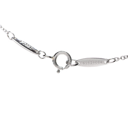 Tiffany Platinum Diamond .33ct Elsa Peretti Diamonds by the Yard Pendant Necklace 6 of 8
