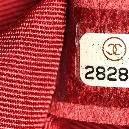 Chanel Calfskin Chevron Quilted Mini Statement Flap Red 7 of 11