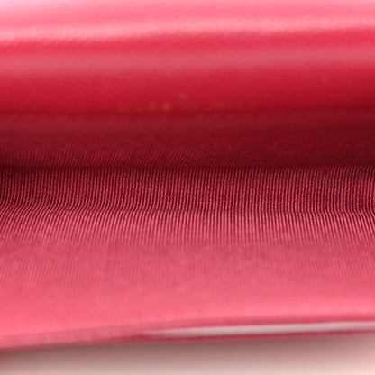 Chanel Caviar Quilted Flap Card Holder Wallet Dark Pink 5 of 12