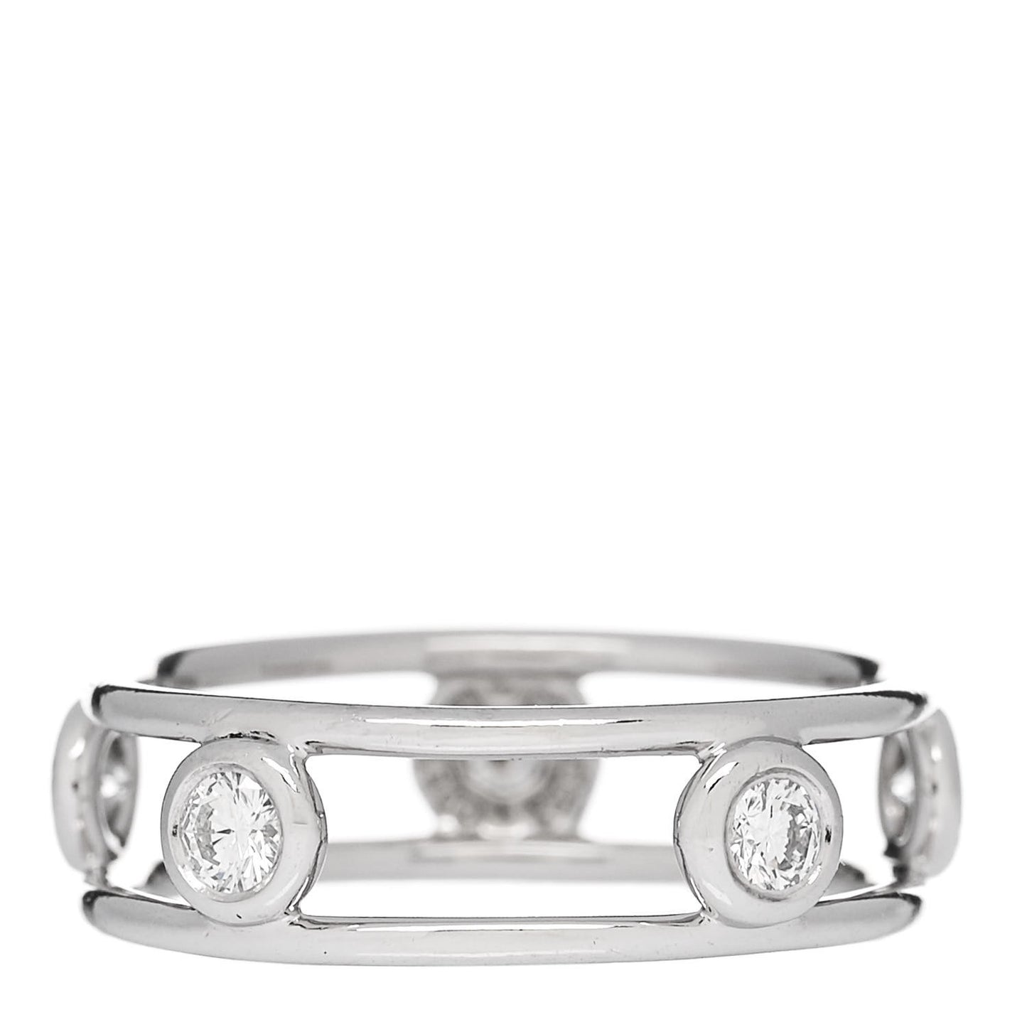 Platinum Diamond Elsa Peretti Diamonds by the Yard Ring 49 5