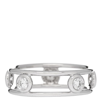 Tiffany Platinum Diamond Elsa Peretti Diamonds by the Yard Ring 49 5 3 of 4