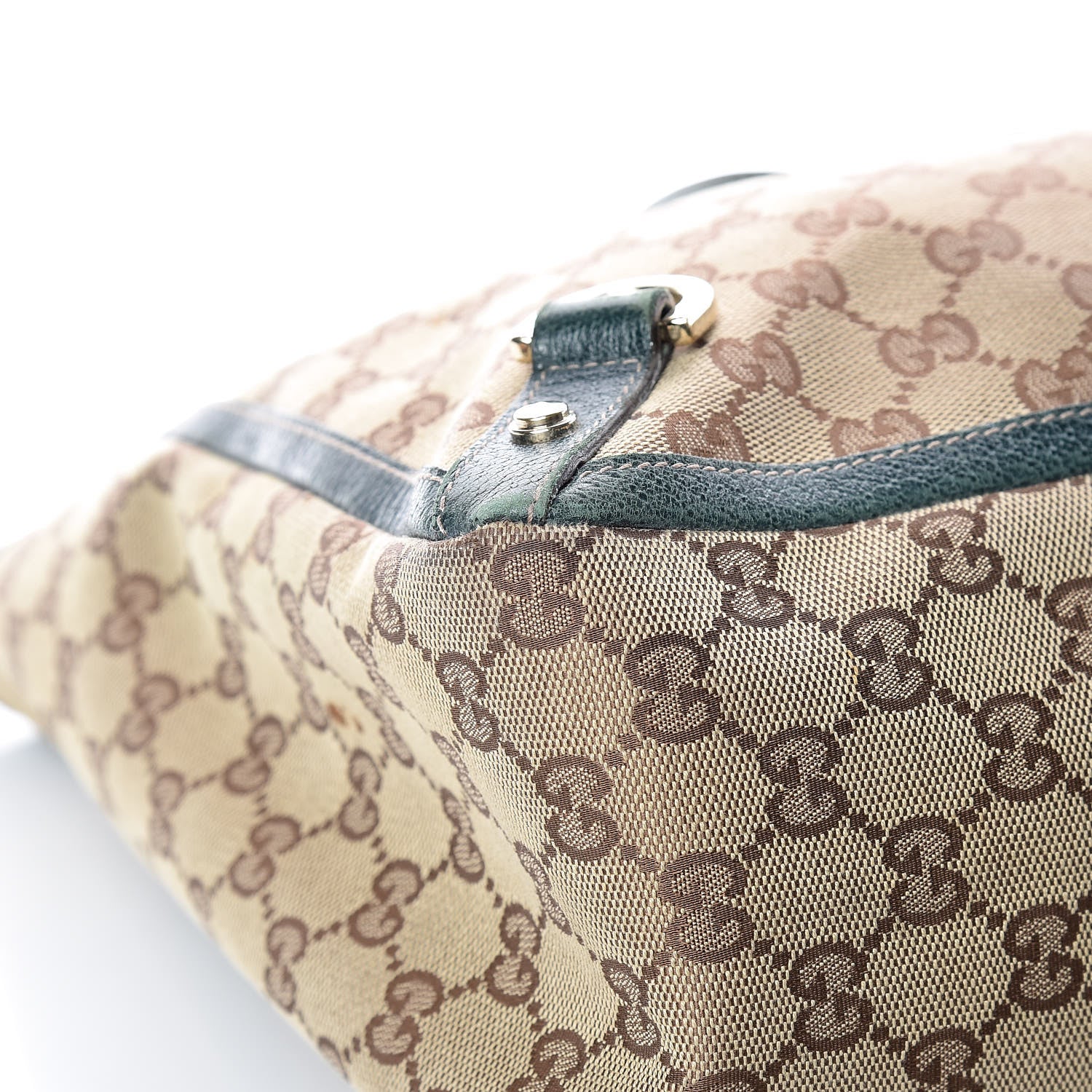 Gucci Monogram Large Abbey Tote Green 17 of 18