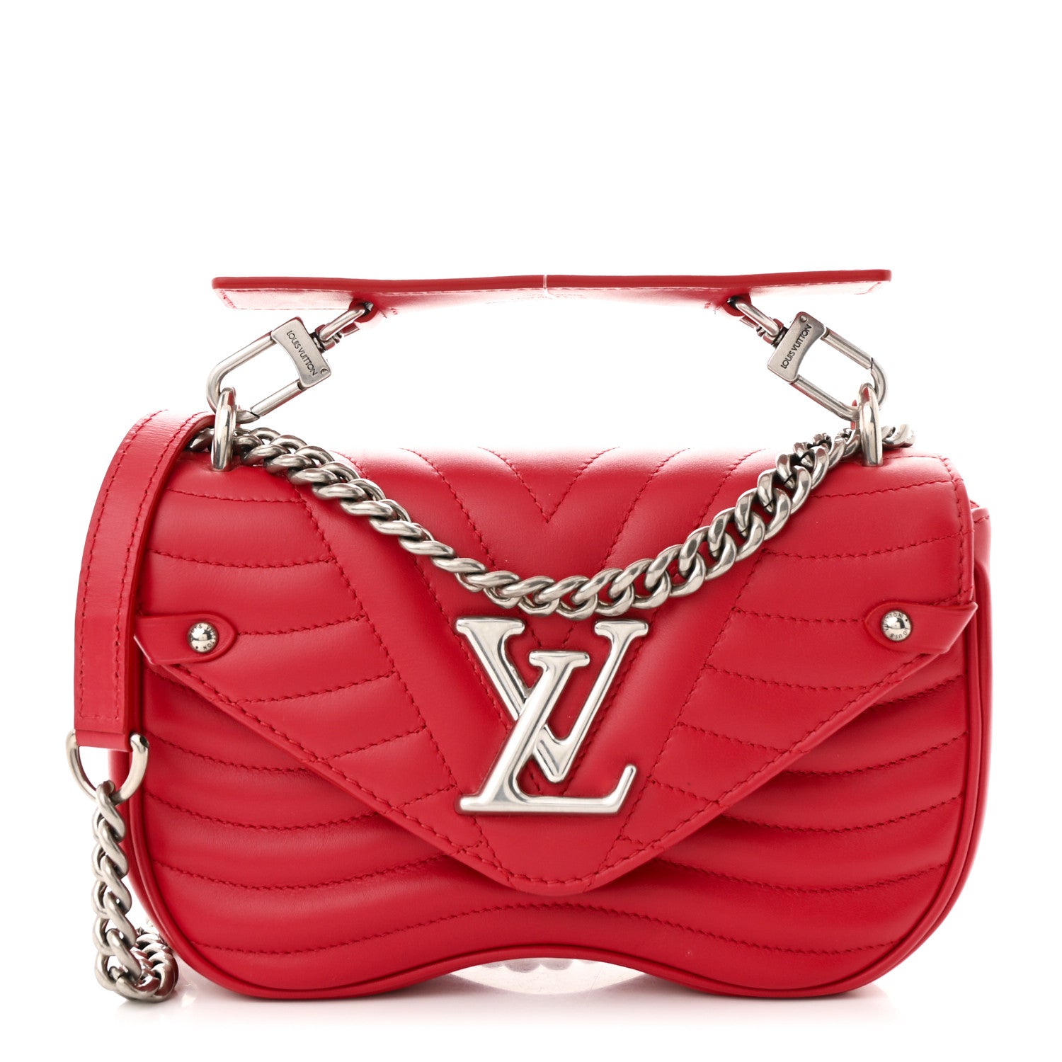 Louis Vuitton Calfskin New Wave Chain PM Scarlet Scarlet 1 of 10