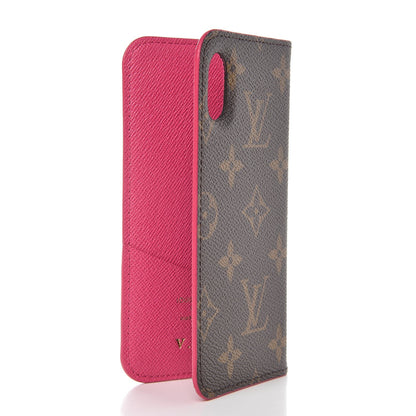 Louis Vuitton Monogram iPhone X Folio Case Rose Pop 3 of 7