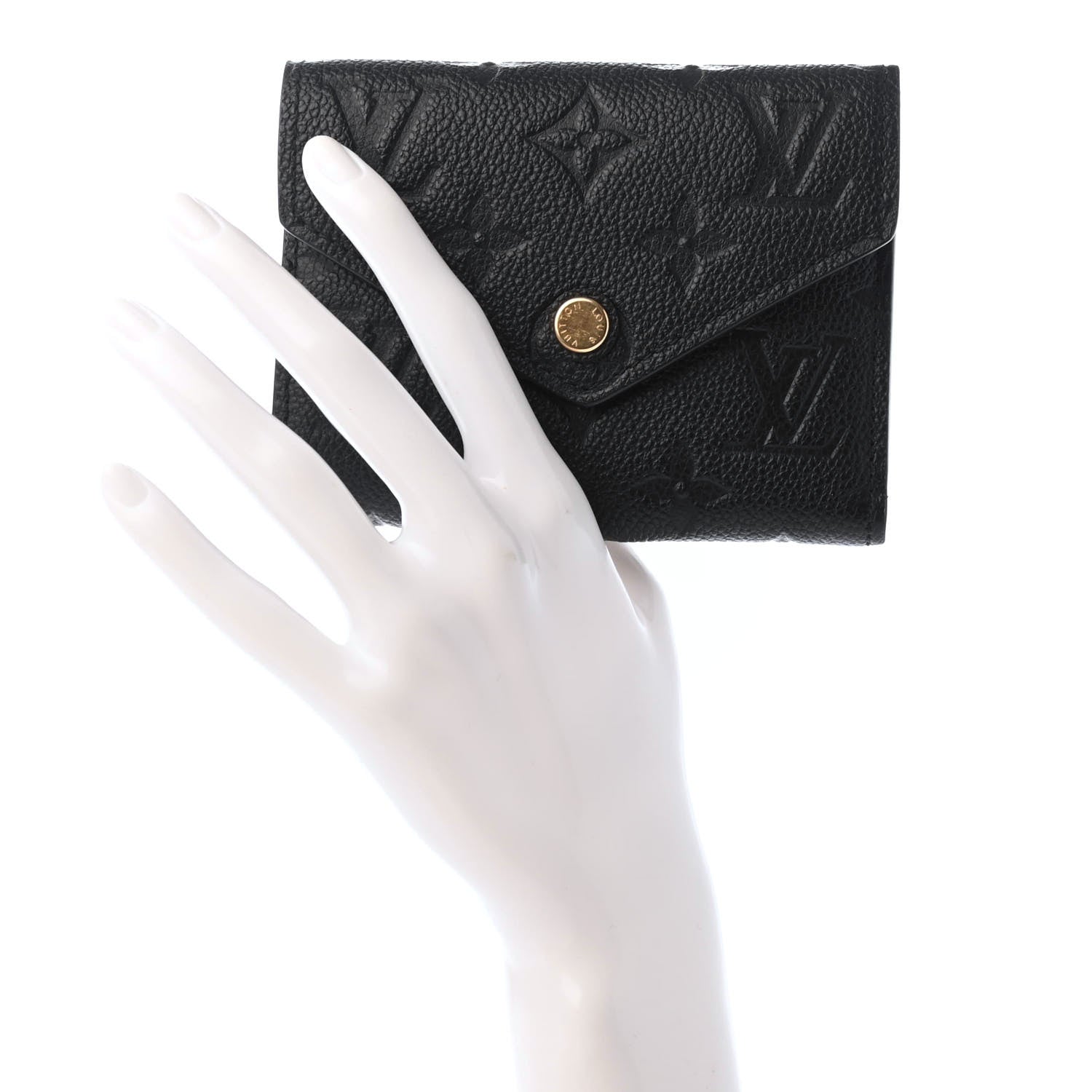 Louis Vuitton Empreinte Victorine Wallet Black 2 of 8