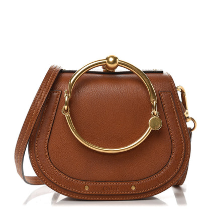 Chloe Calfskin Suede Small Nile Bracelet Bag Caramel 1 of 8