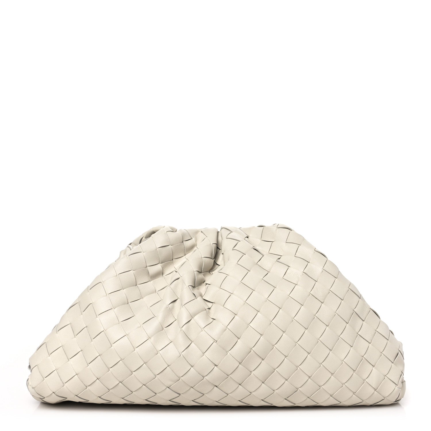 Bottega Veneta Nappa Maxi Intrecciato The Pouch Oversized Clutch Plaster 1 of 9