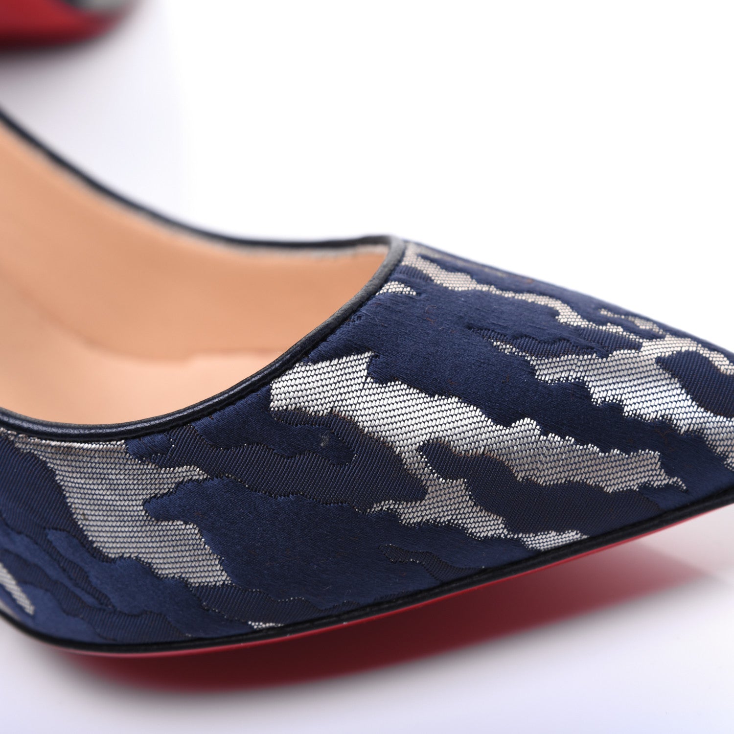 Christian Louboutin Jacquard Camouloubi Pigalle Follies 100 Pumps 40.5 Bavarios 13 of 15
