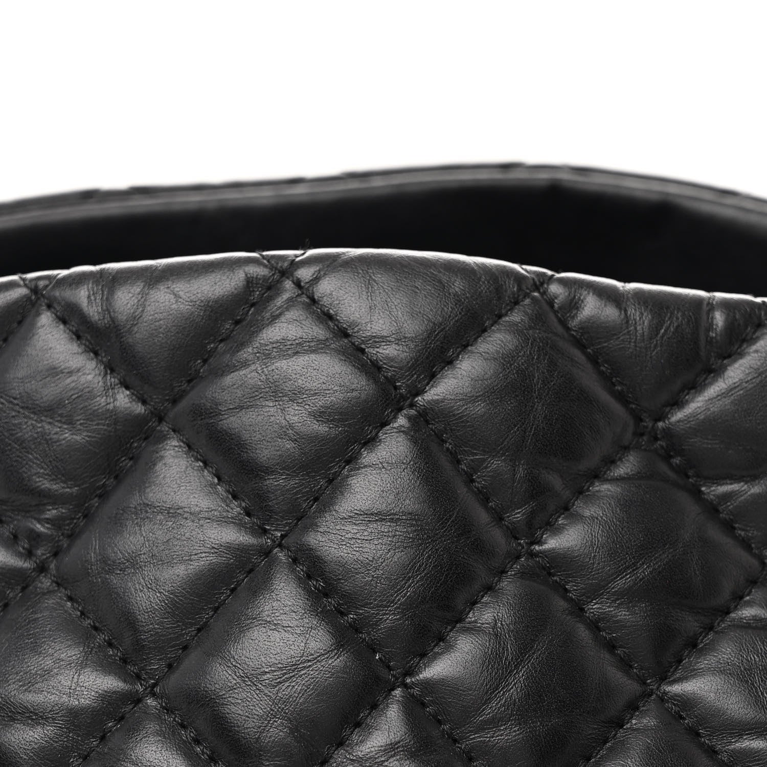 Chanel Aged Calfskin Quilted Medium Just Mademoiselle Black 8 of 11