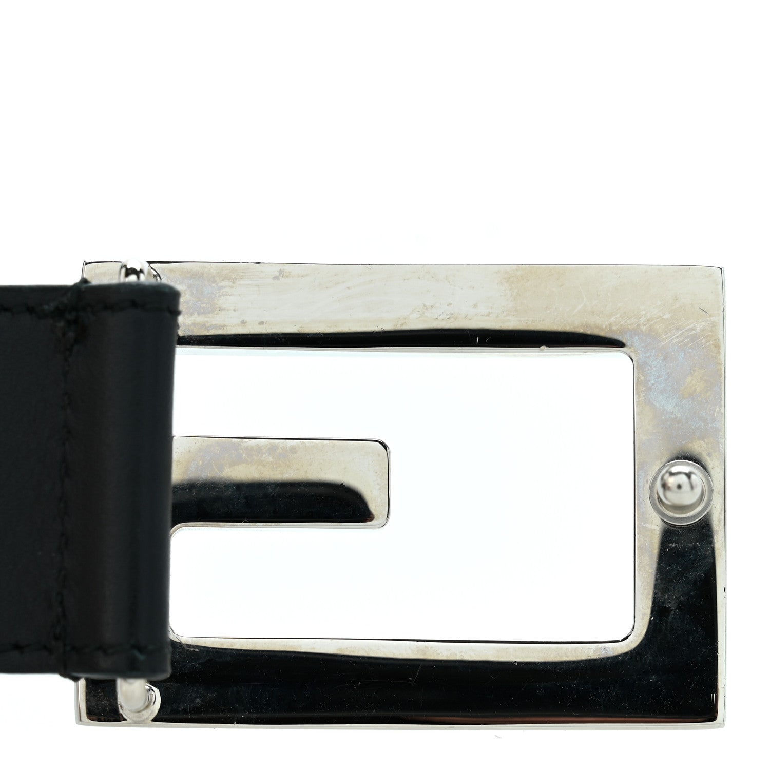 Gucci Calfskin Crystal Square G Madelyn Belt 85 34 Black 6 of 6