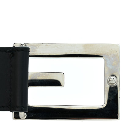 Gucci Calfskin Crystal Square G Madelyn Belt 85 34 Black 6 of 6